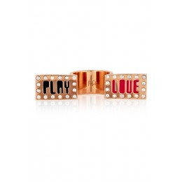 Maria Francesca Pepe Play Love plaque ring